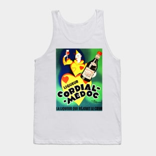 CORDIAL MEDOC LIQUEUR Aperitif Alcoholic Beverage Advertisement Vintage French Tank Top